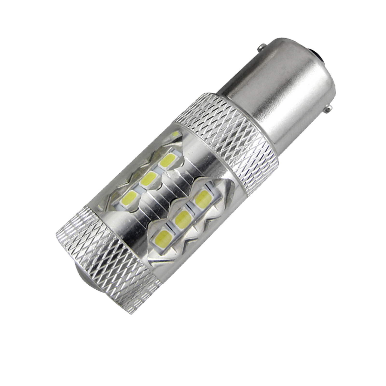 1x 16-SMD 1157 2057 Red 80W Projector Lens LED Brake Tail Light Parking Lamp