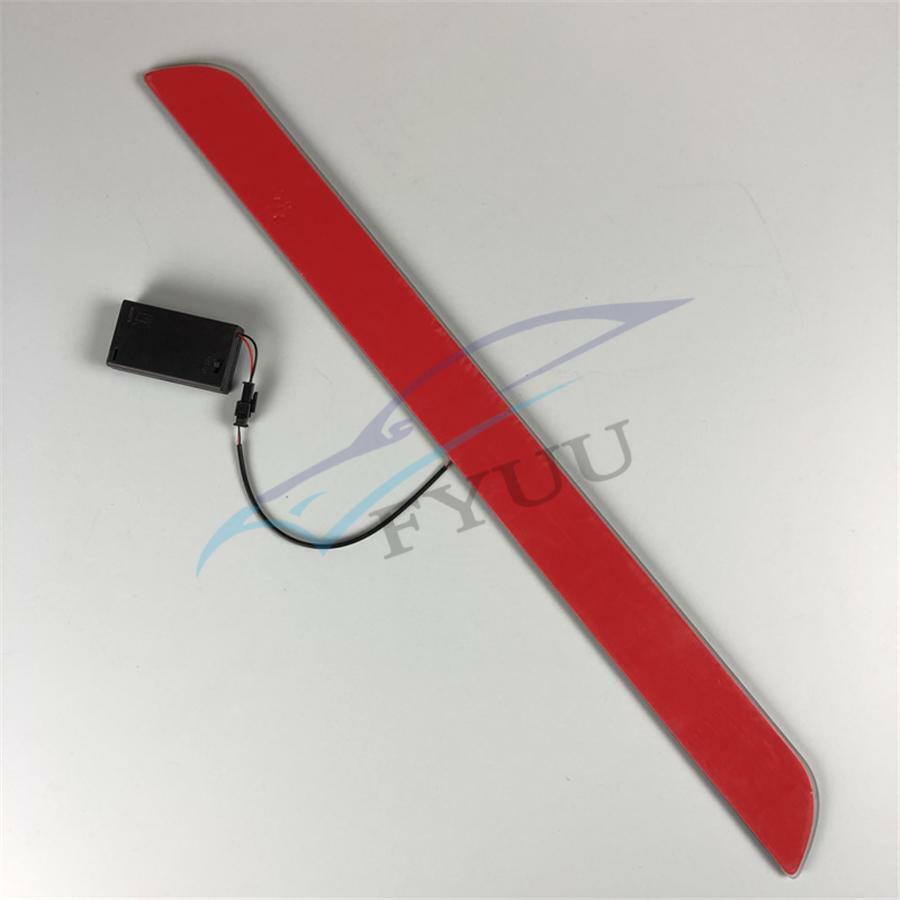 2Pcs 550*45mm Car LED Flowing Front Pedal Light Sill Pathway Welcome Scuff Light