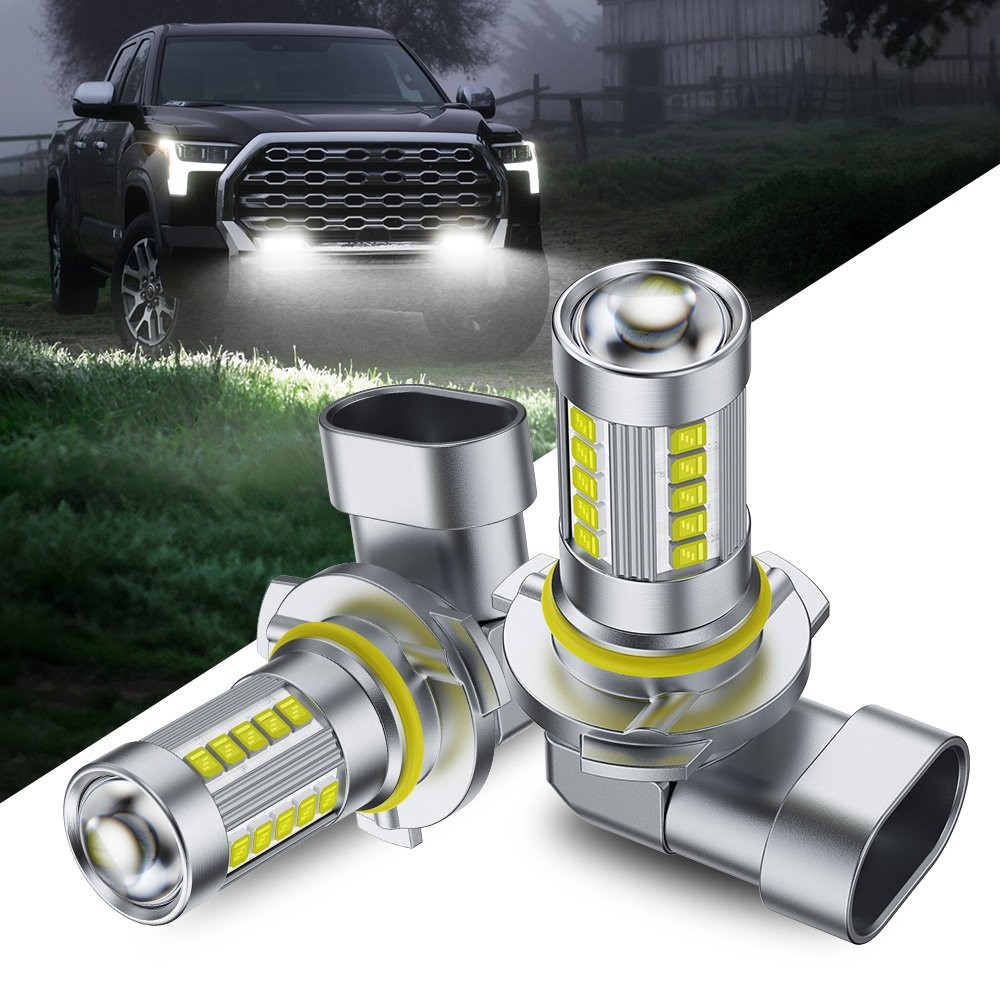 2Pcs 9006 HB4 LED Headlight Bulbs Kit Low Beam Fog Lights 1000LM 6500K White E1