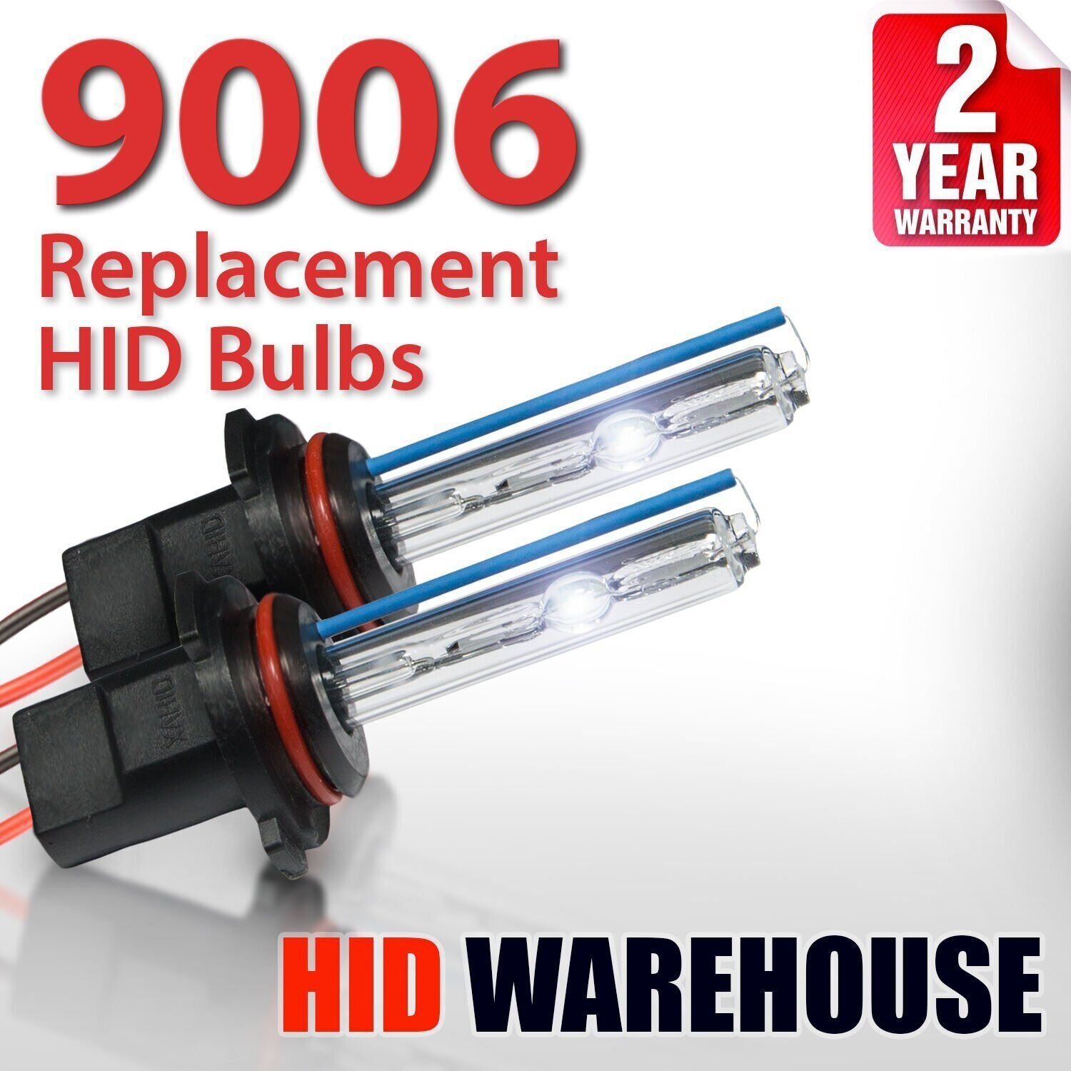 HID-Warehouse 9006 HID Xenon Replacement Bulbs – 4300K 5000K 6000K 8000K 10000K