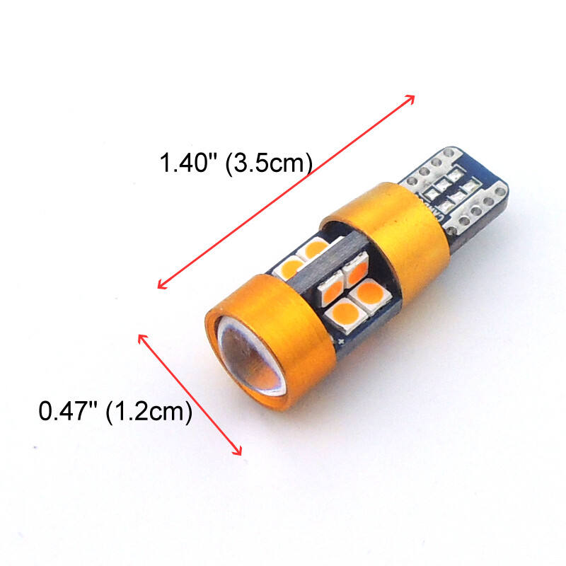 2x Amber Car Eyelid Position Parking City Lights W5W 2825 T10 168 194 LED Bulbs