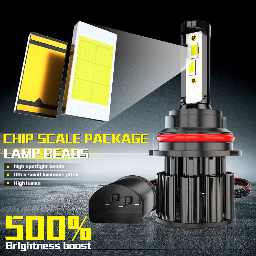 Pair 9007/9004 LED Headlight Bulbs for Dodge Ram 1500 2500 3500 2002-2005