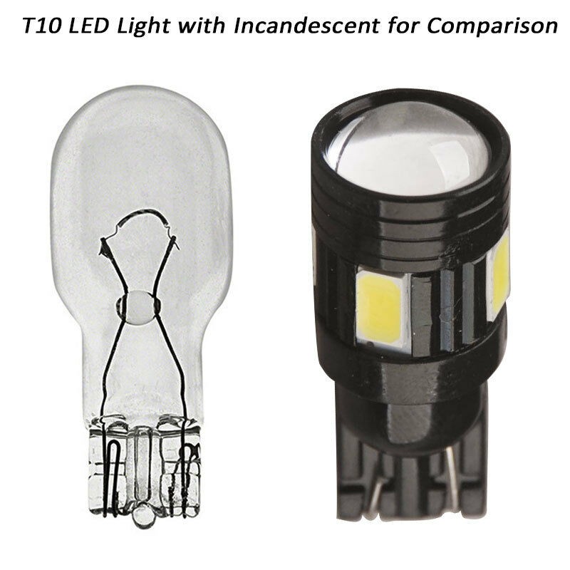 194 168 175 W5W 2825 192 Super White 5630 SMD 12V T10 Wedge LED Light Bulb