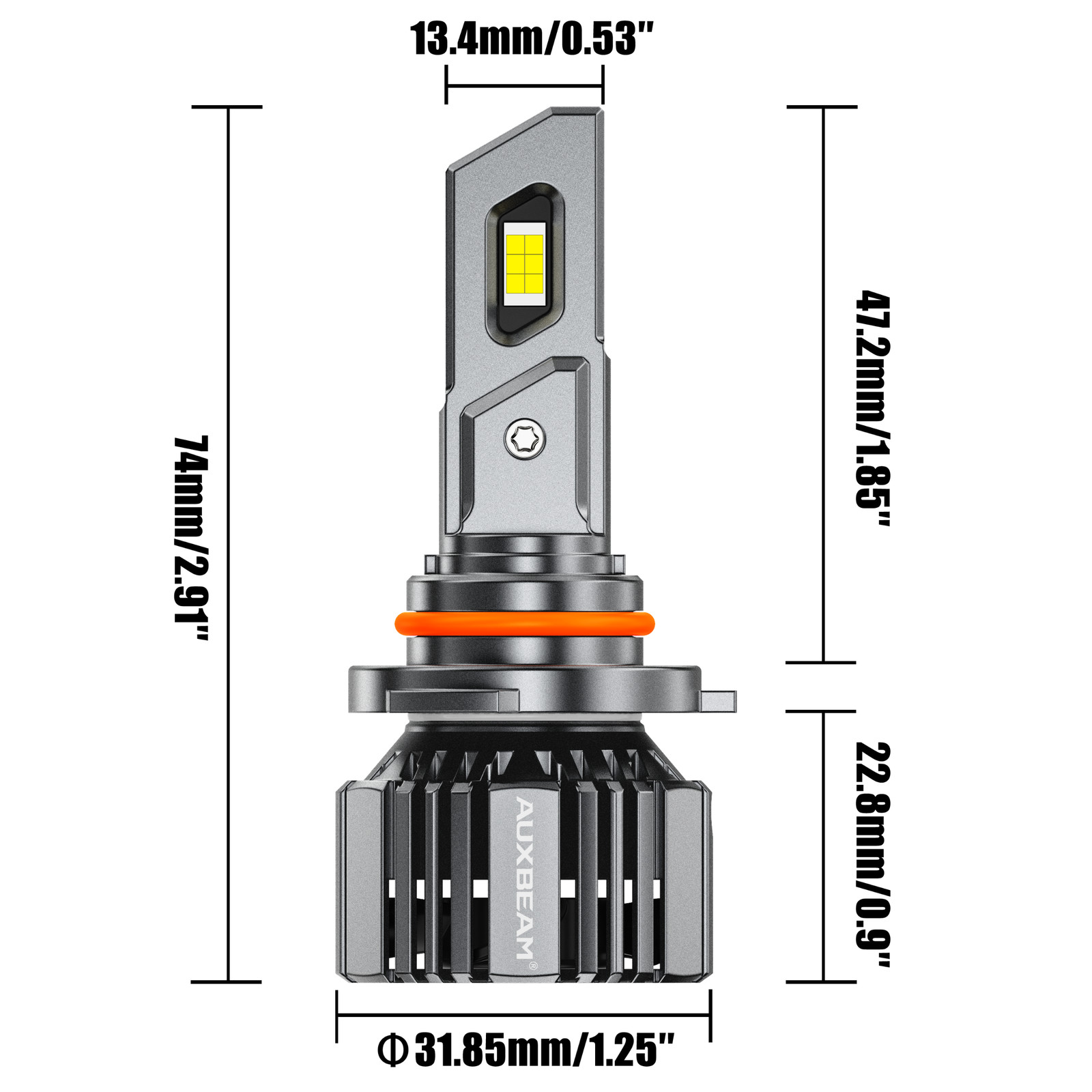 AUXBEAM LED Headlight Combo High Low Beam White For Ram 1500 2500 3500 2019-2025