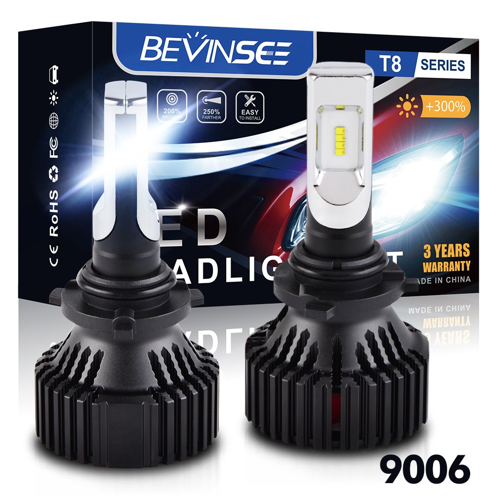 9006 LED Headlight Bulbs 6000K 16000LM For Chevrolet Tahoe 1995-2006 Bright Kit