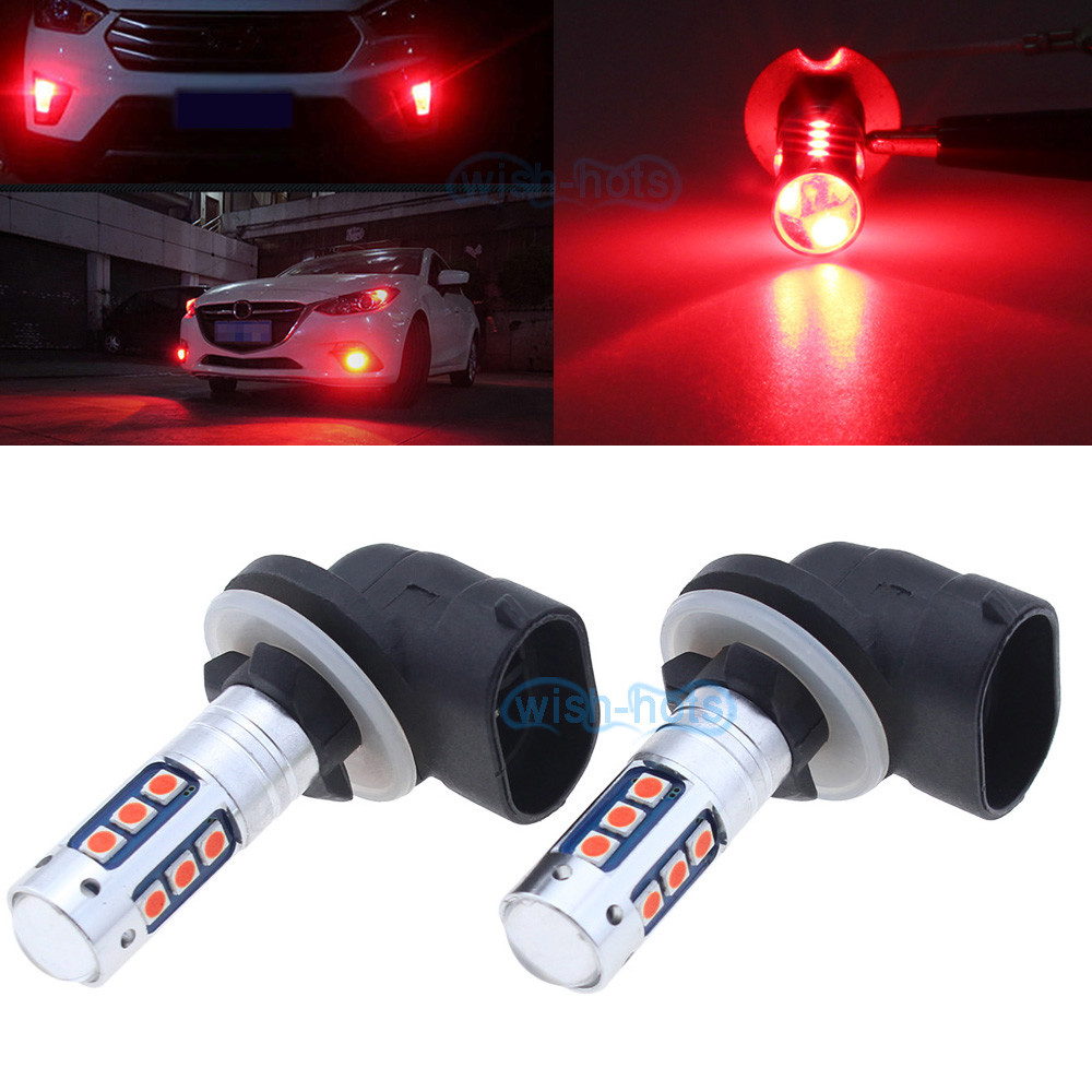 Red 881 889 H27W/2 LED Fog Light Bulb Lamp 1600LM for Hyundai Elantra Accent