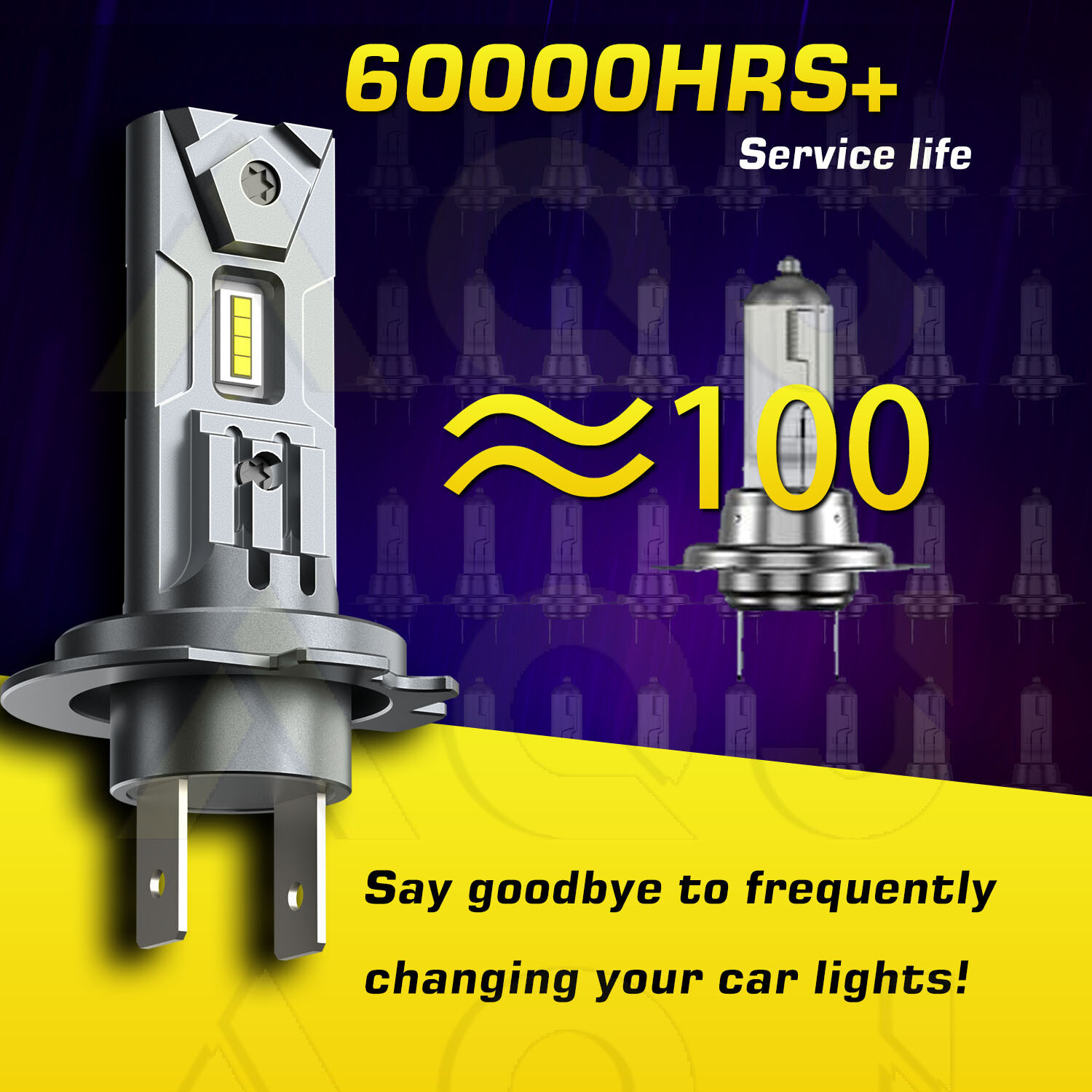 For Smart Fortwo 2008-2015 LED Headlight Bulbs Hi & Lo Beam Qty 4