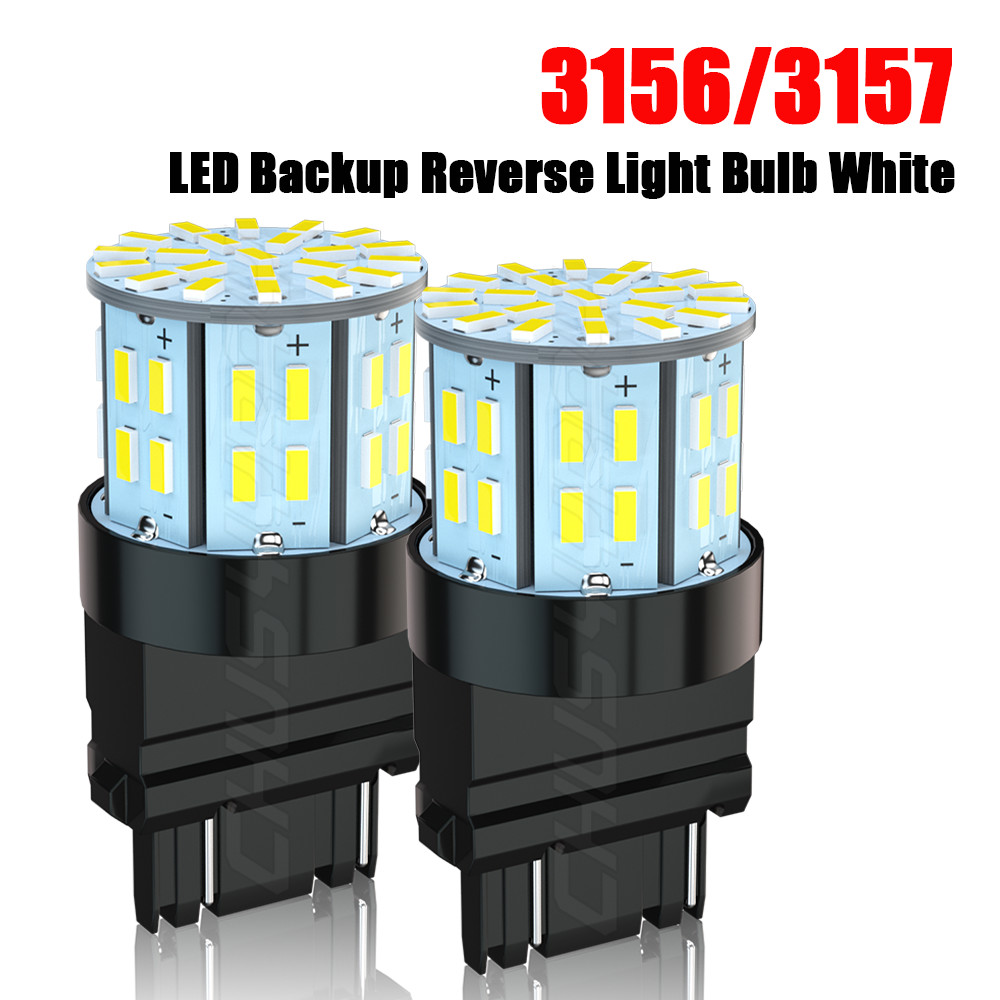 1000LM White 3156 3157 LED Reverse Backup Light Bulb For 2015-2021 Ford Mustang