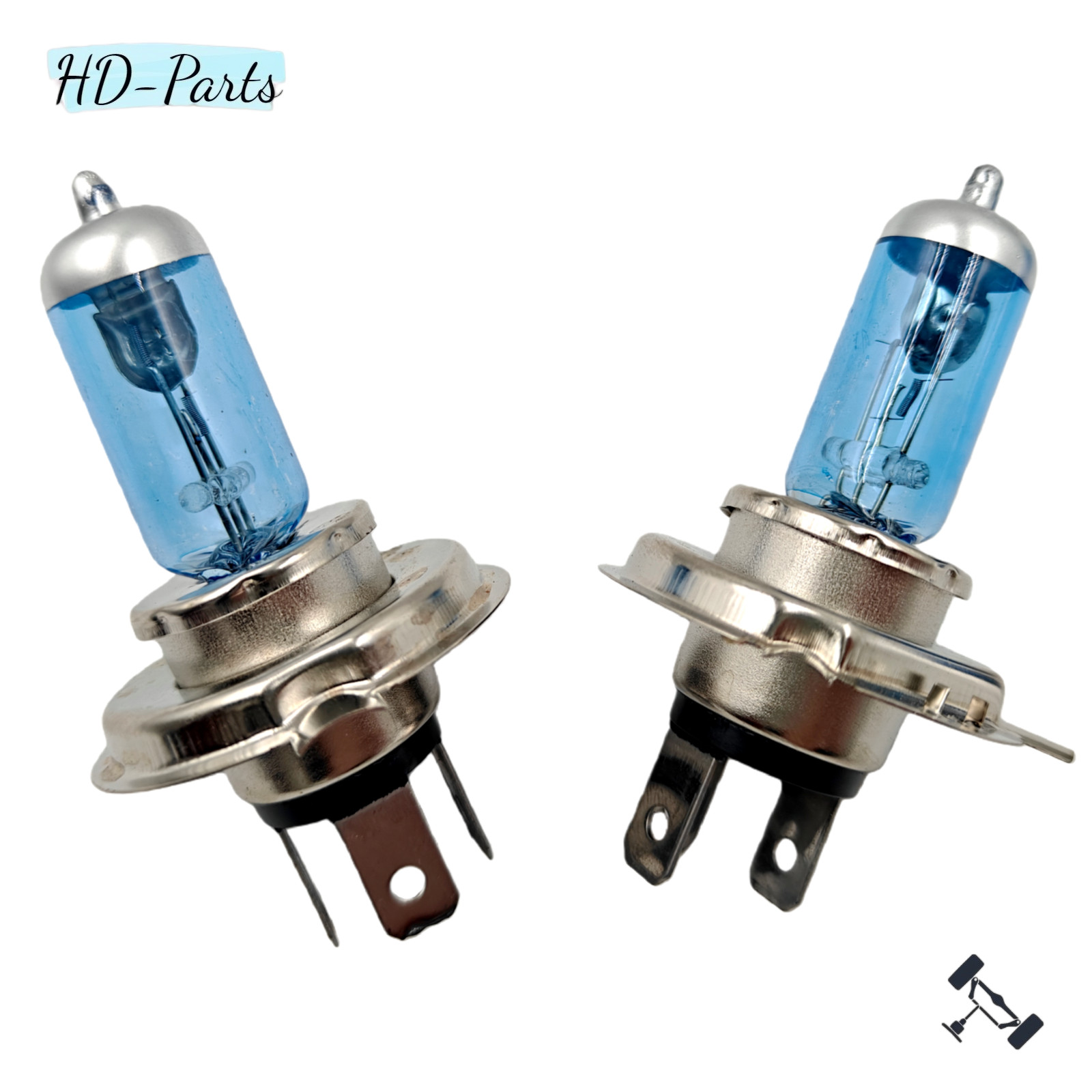 2pcs Bulbs H4 9003 Bright Halogen 100W Bulbs Headlights Lamps WITH Warm new