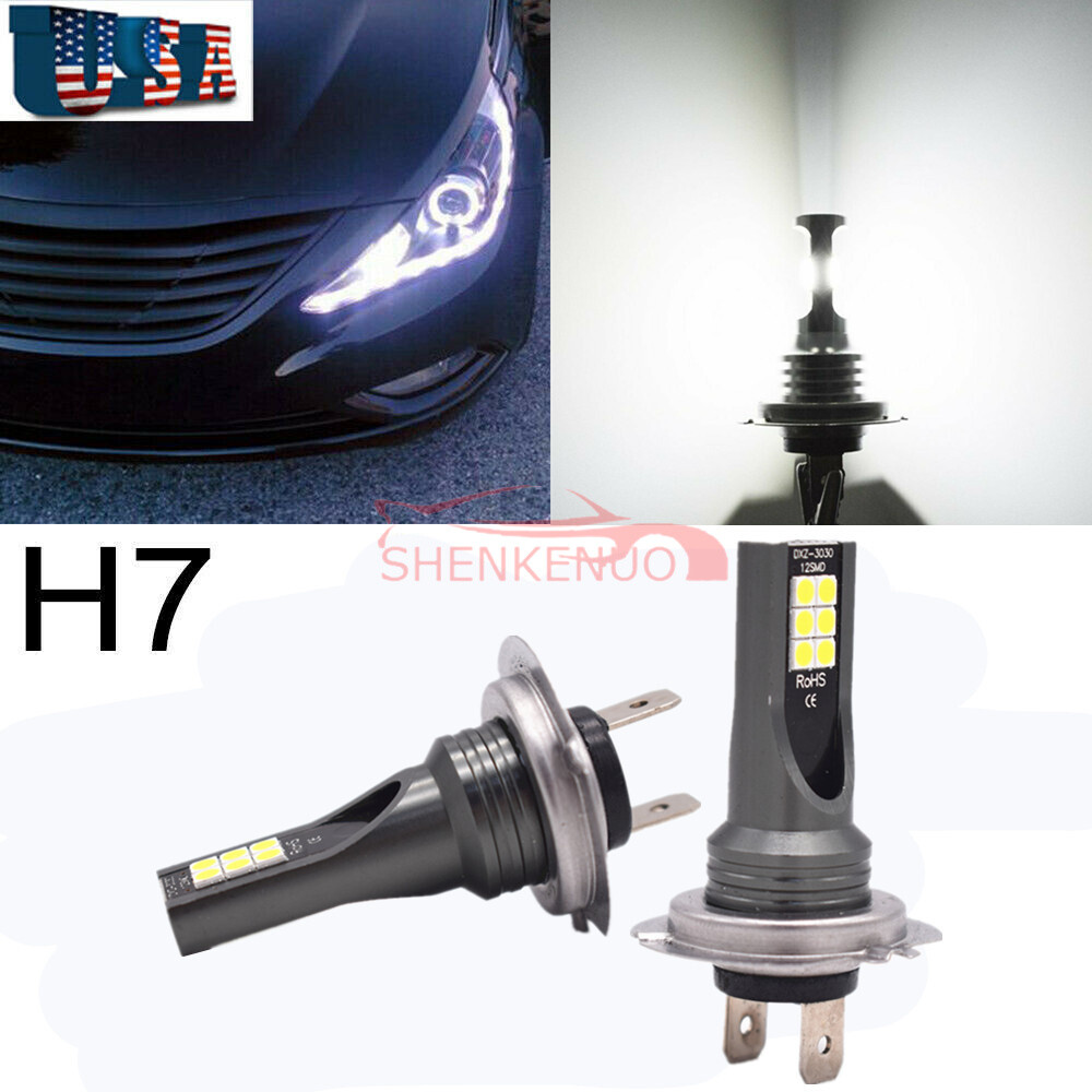 NEW CSP H7 6000K Super White 9000LM LED Headlight Bulbs Kit High Low Beam