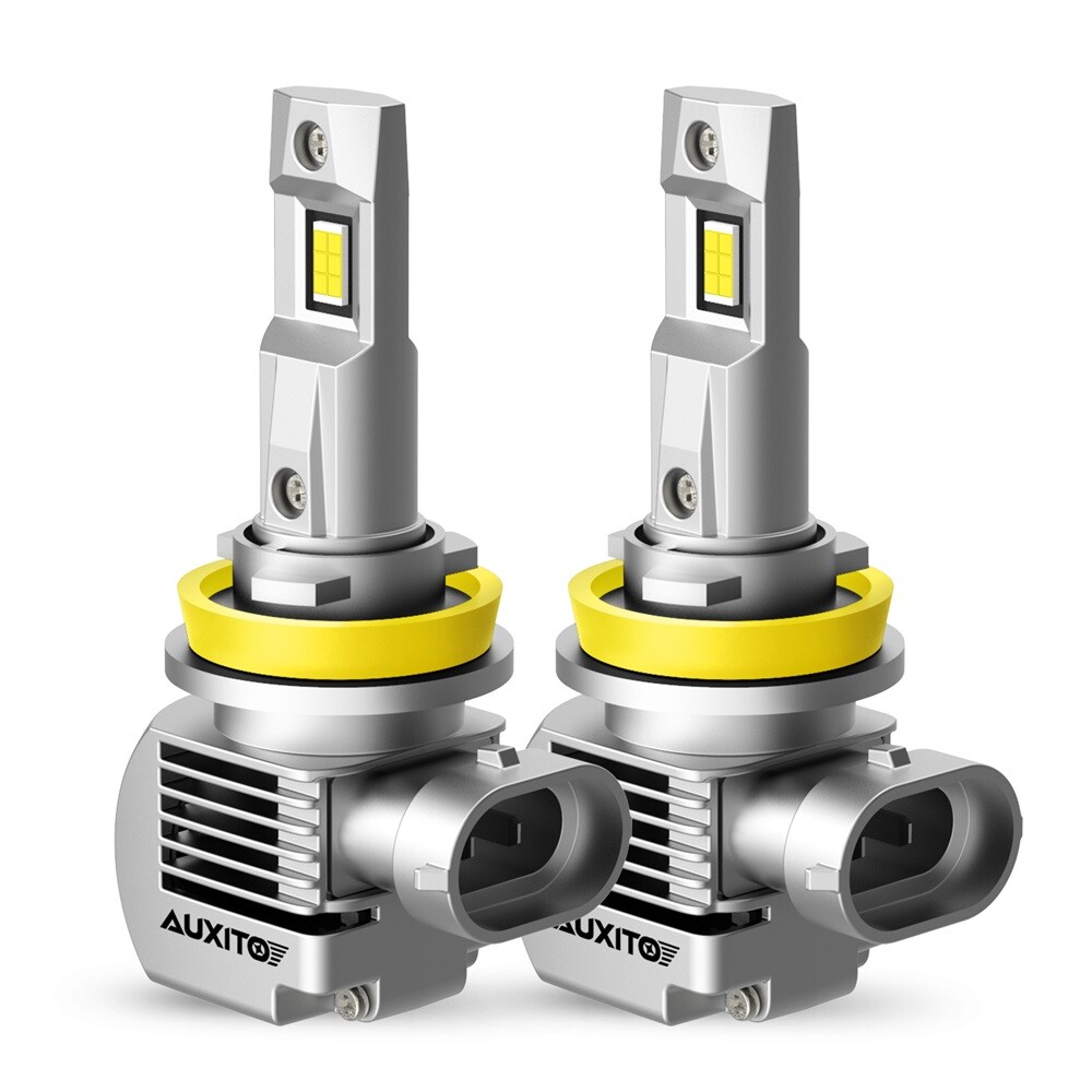 AUXITO H11 LED Headlight Bulb Low Beam 6000K Pure White Bright Plug & Play 2pcs