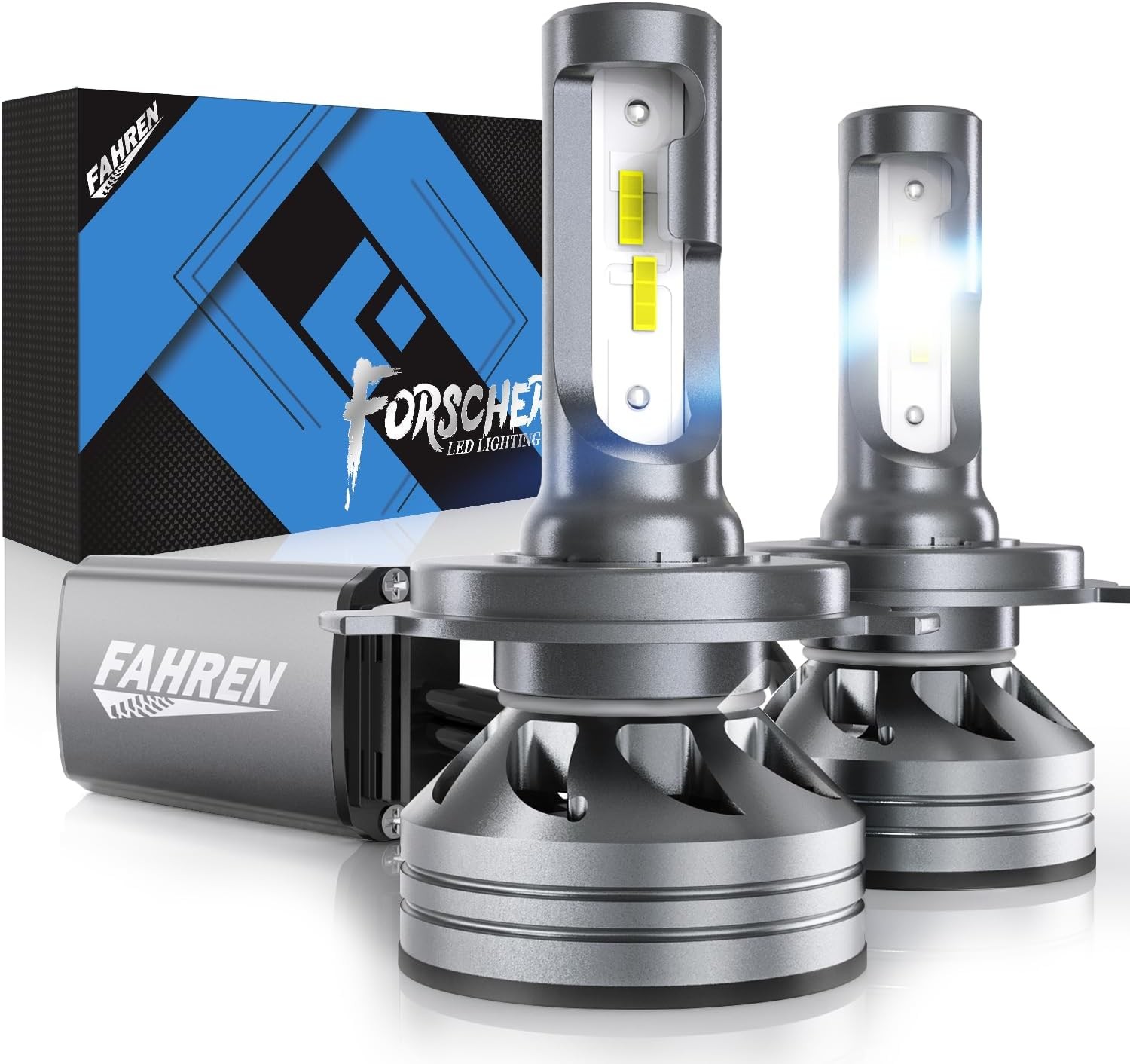 Fahren H4 Bulb 55000LM 1000% Ultra-Brighter 9003/HB2 Driving Light 60000HRS+Life