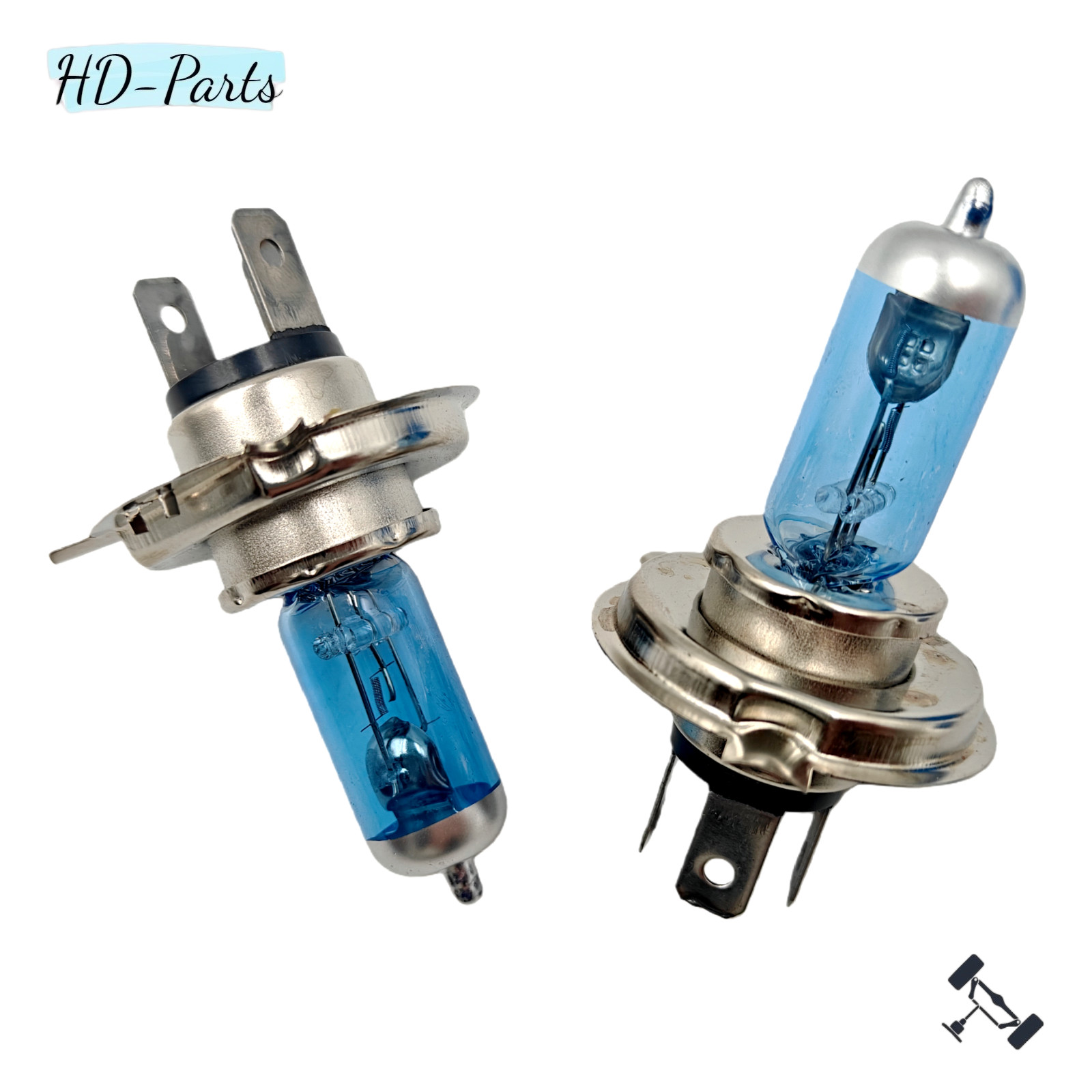 2pcs Bulbs H4 9003 Bright Halogen 100W Bulbs Headlights Lamps WITH Warm new