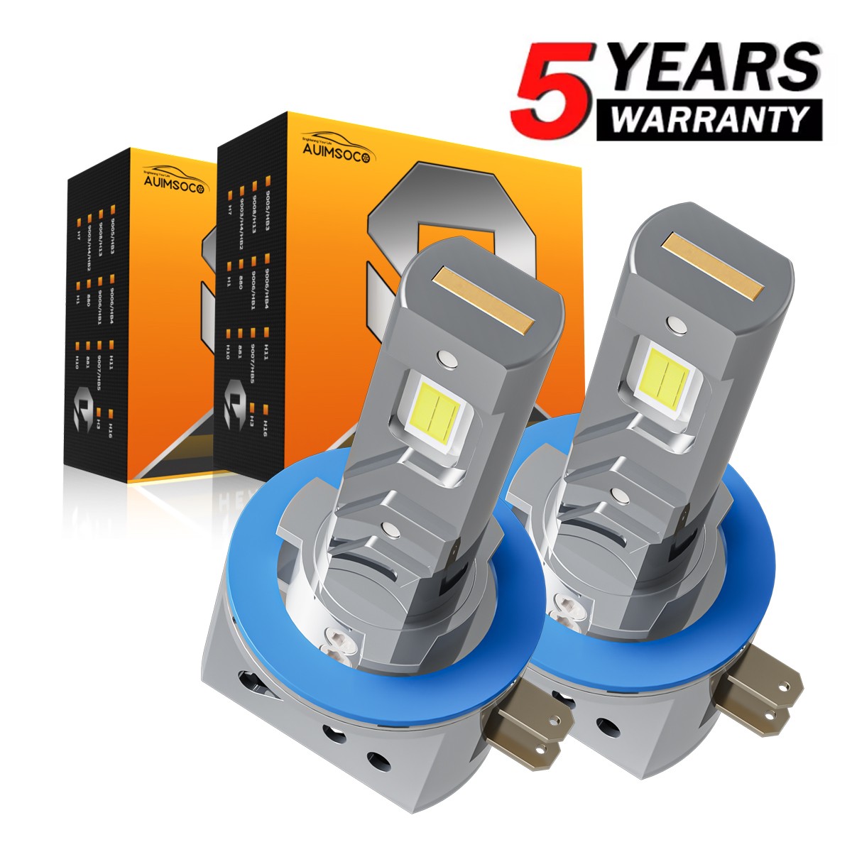 H11B LED Headlight Super Bright Bulbs Kit 6500K Xenon White 330000LM LOW BEAM 2x