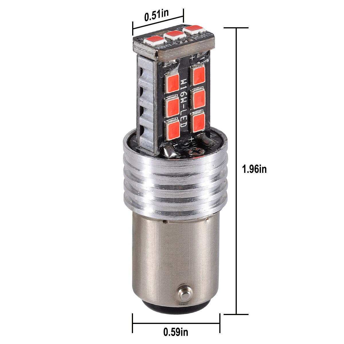 4PCS 1157 LED Brake Light Safety Brake Stop Tail Parking Light Bulbs Lamp Red 3W
