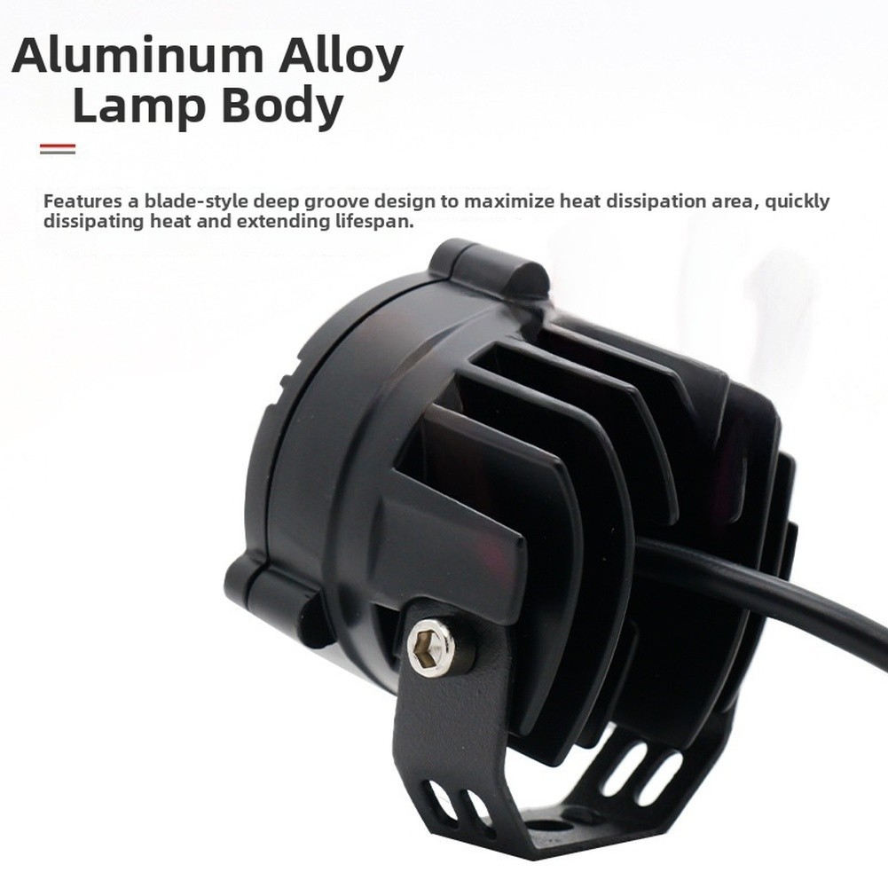 High Brightness U30 LED Motorcycle Spot Light Auxiliary IP67 Aviation Aluminum