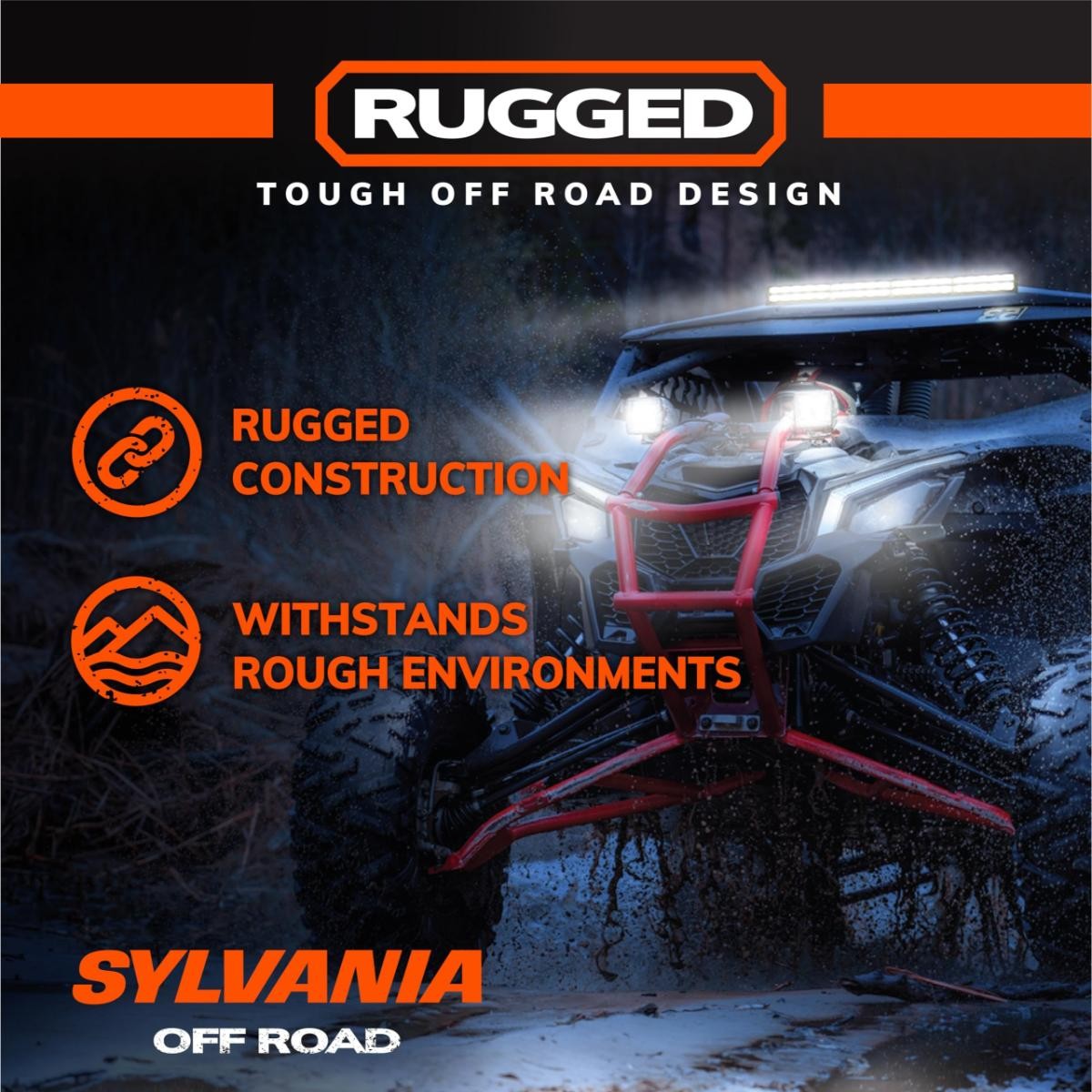 SYLVANIA Rugged 3 Inch Cube LED Light Pods | LIFETIME Limited Warranty