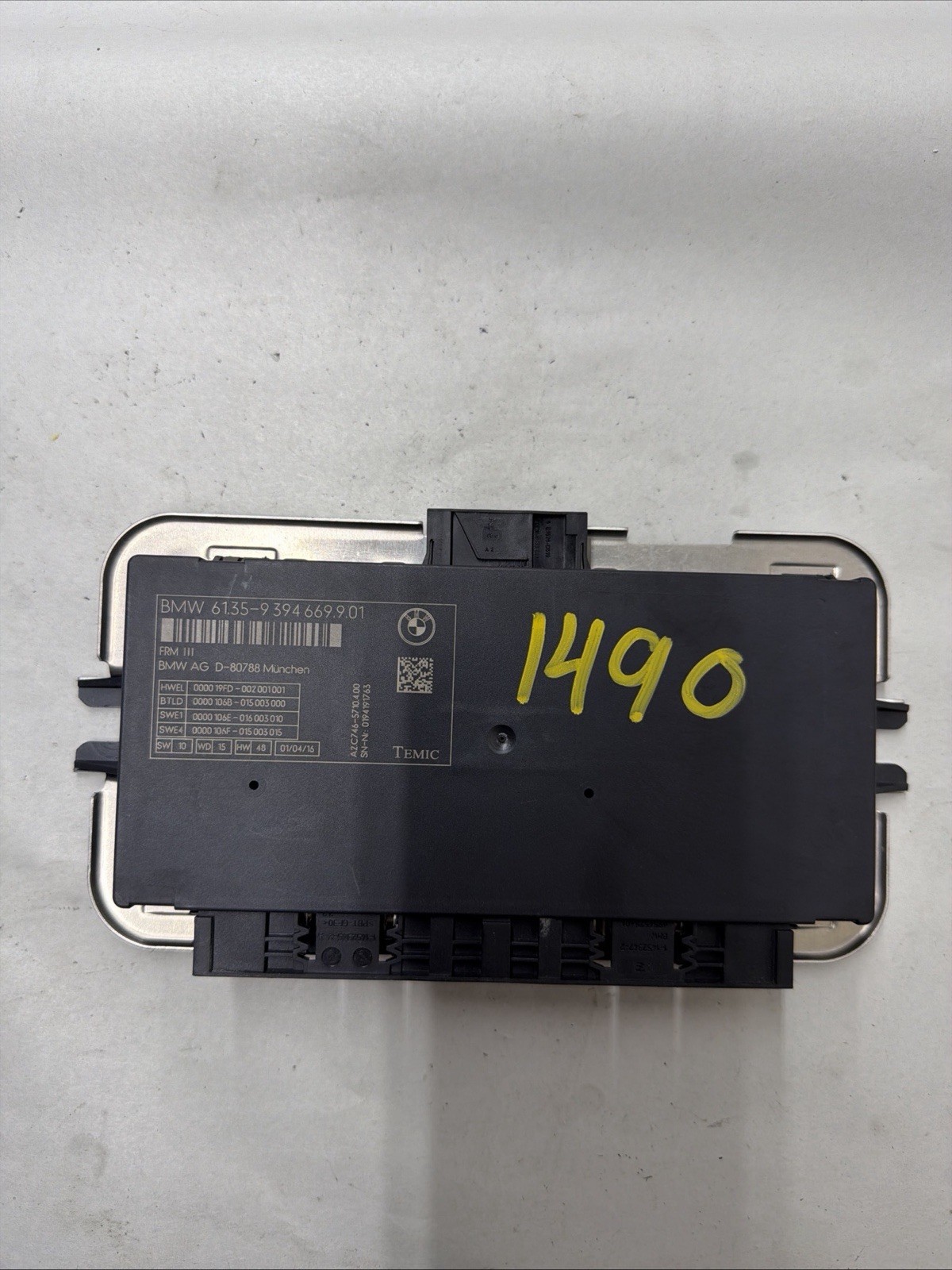 2017 BMW X4 Headlight Control Unit LCM 9394669 OEM #B1-3