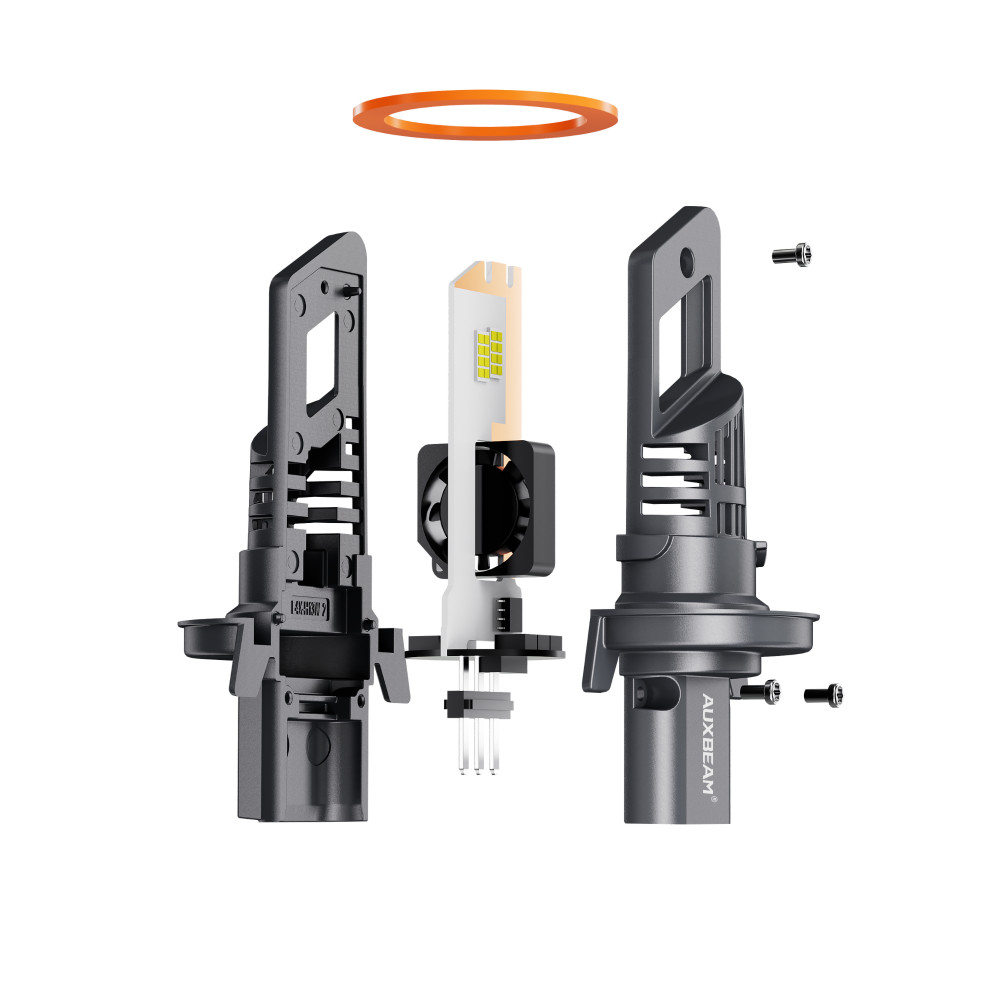 AUXBEAM H13 9008 Canbus LED Headlight Bulb Kit for Ford F-150 2004-2014 High Low