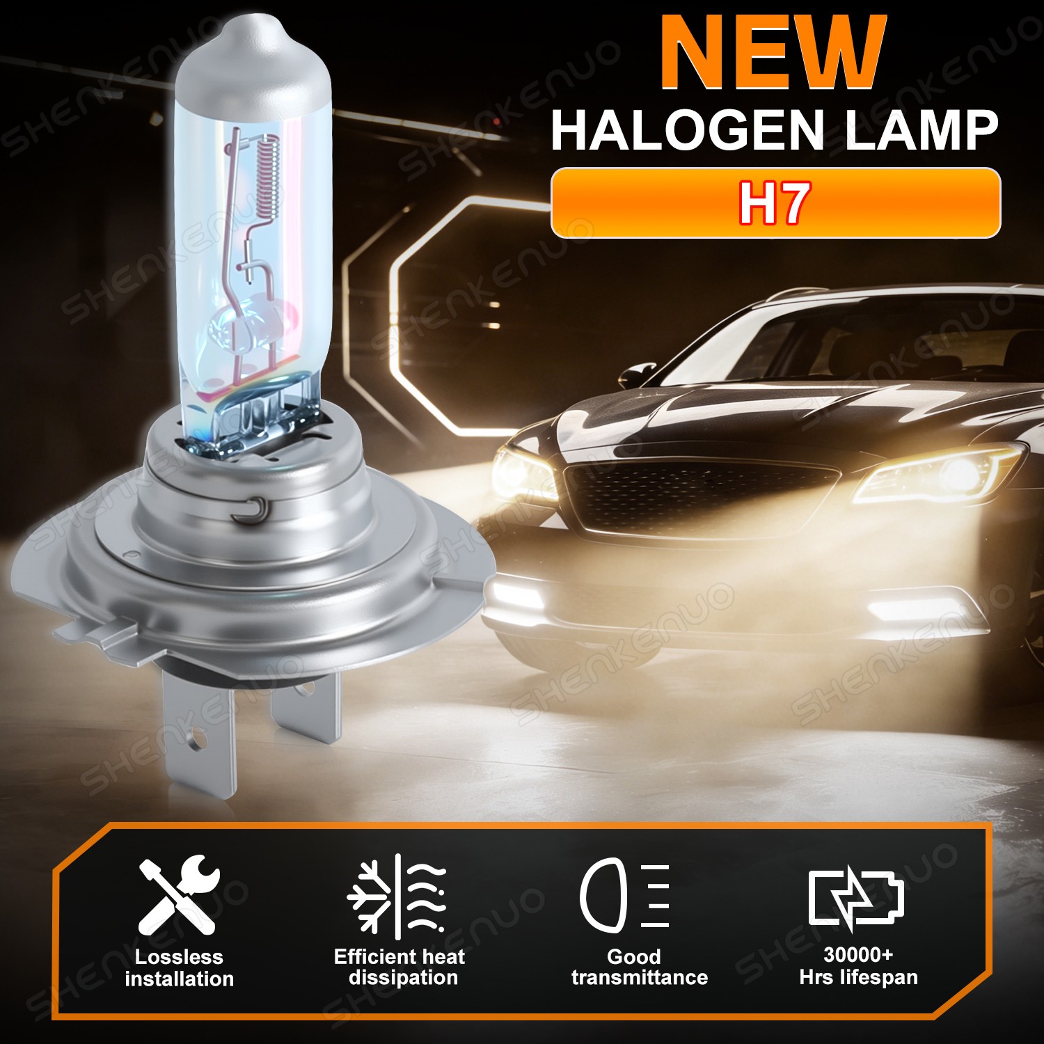For Hyundai Tucson 16-2018 – H7 H7 H11 Halogen Hi/ Low/Fog Beam Headlight Bulbs