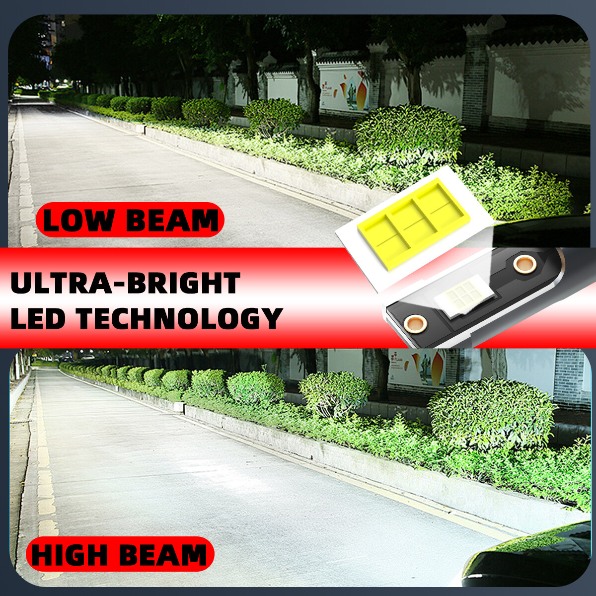 For Chevy Silverado 2500 HD 2007-20 LED Headlight Bulbs High Low Beam Fog Light