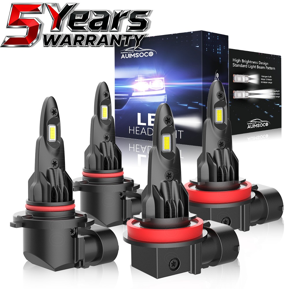 9005 H11 LED Headlight 4x Bulbs High Low Beam Kit For Chevrolet Trailblazer 2022