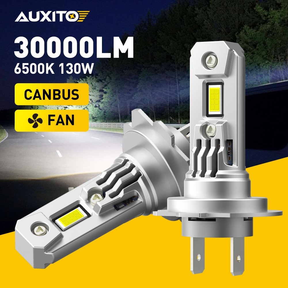 2x H7 LED Headlight Bulb High or Low Beam Super White 30000LM Lights 1-10Set