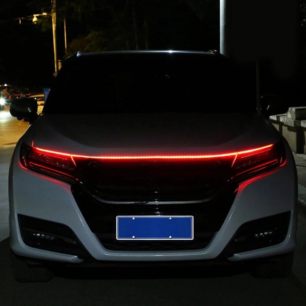 180cm 12V Car Waterproof Front Hood LED Daytime Running Decorative Flexible Ligh