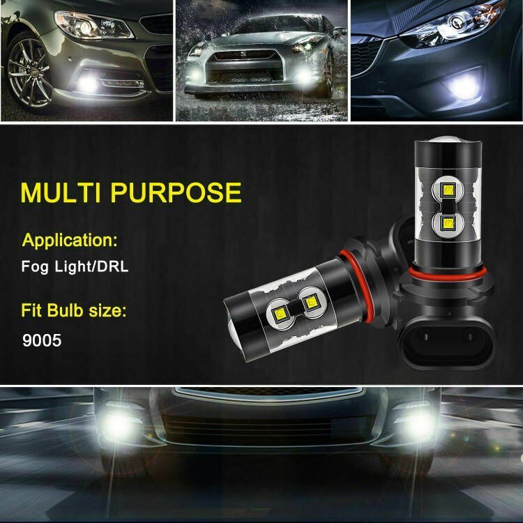 For Chrysler Aspen 2007-2009 Combo 9008 H13 9145 LED Headlights Fog Light Bulbs