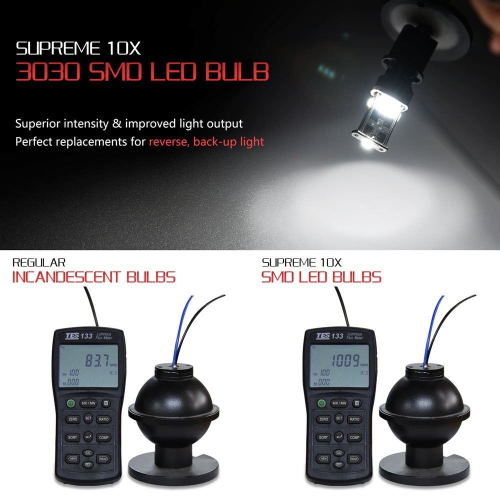 Error Free Canbus 921 912 T15 T16 LED Backup Reverse Signal Light White 6000K