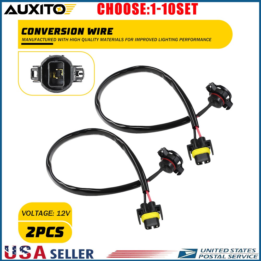 PSX24W 5202 to H11 H8 Fog Light Conversion Harness Extension Cable Adapter 2-20X