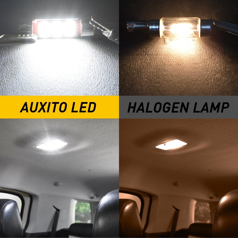 4x 31MM 16-SMD LED Car Interior License Plate Dome Map Light Bulbs Super White