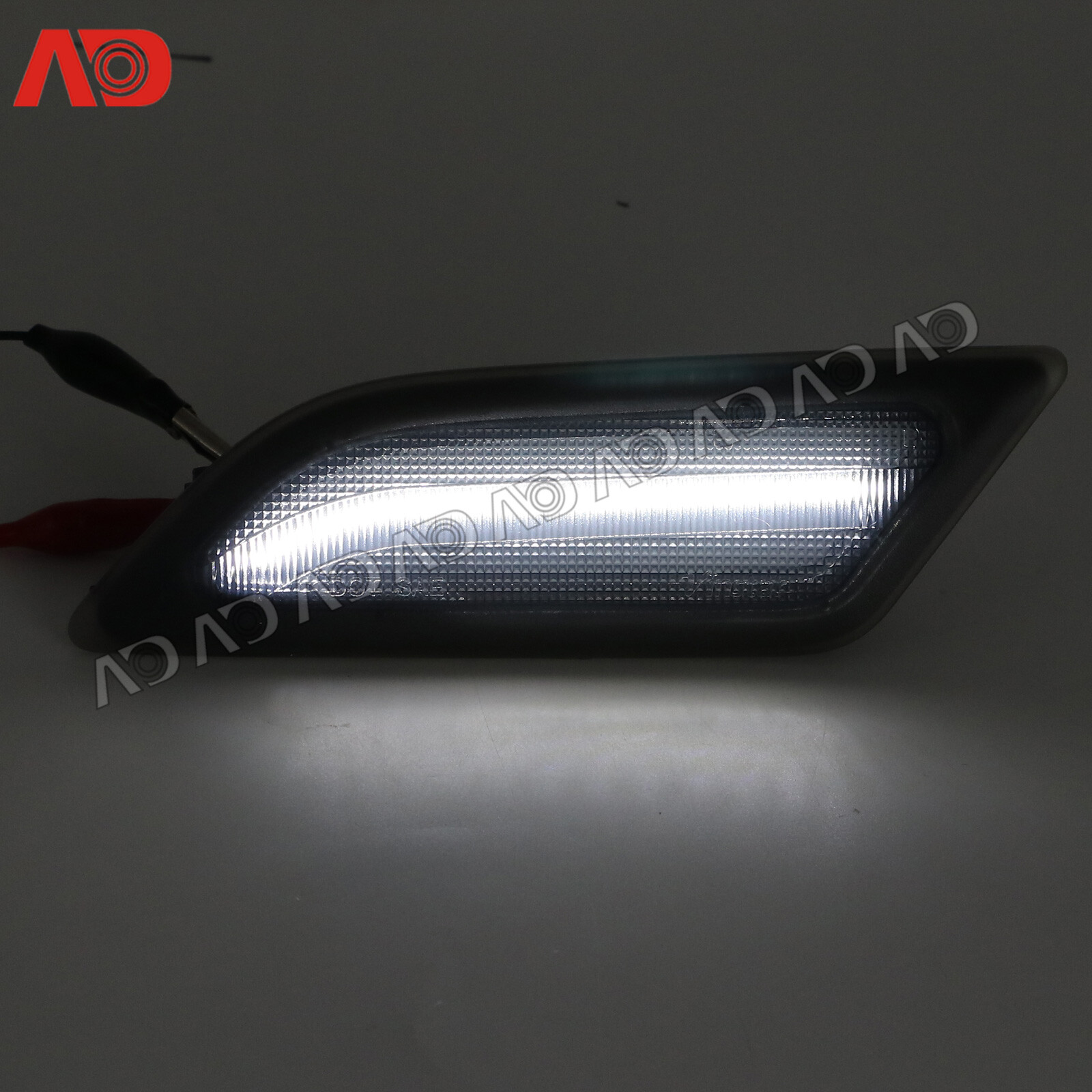 For 2012-2014 Mercedes W204 C250 C300 C350 Smoked LED Side Fender Marker Lights