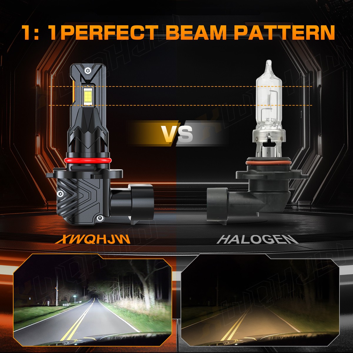 9005 9145 LED Headlight Kit 2200W 330000LM High Low Fog Bulb HB3 H10 6500K White
