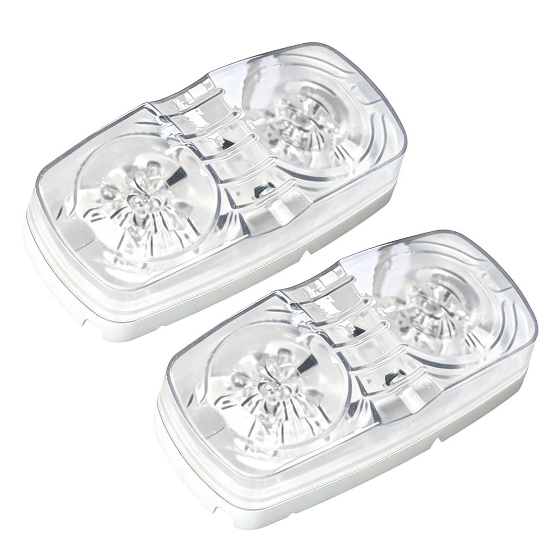 Aftermarket Side Marker Lights with Screws Set of 2 Exact fit for Car Clear New