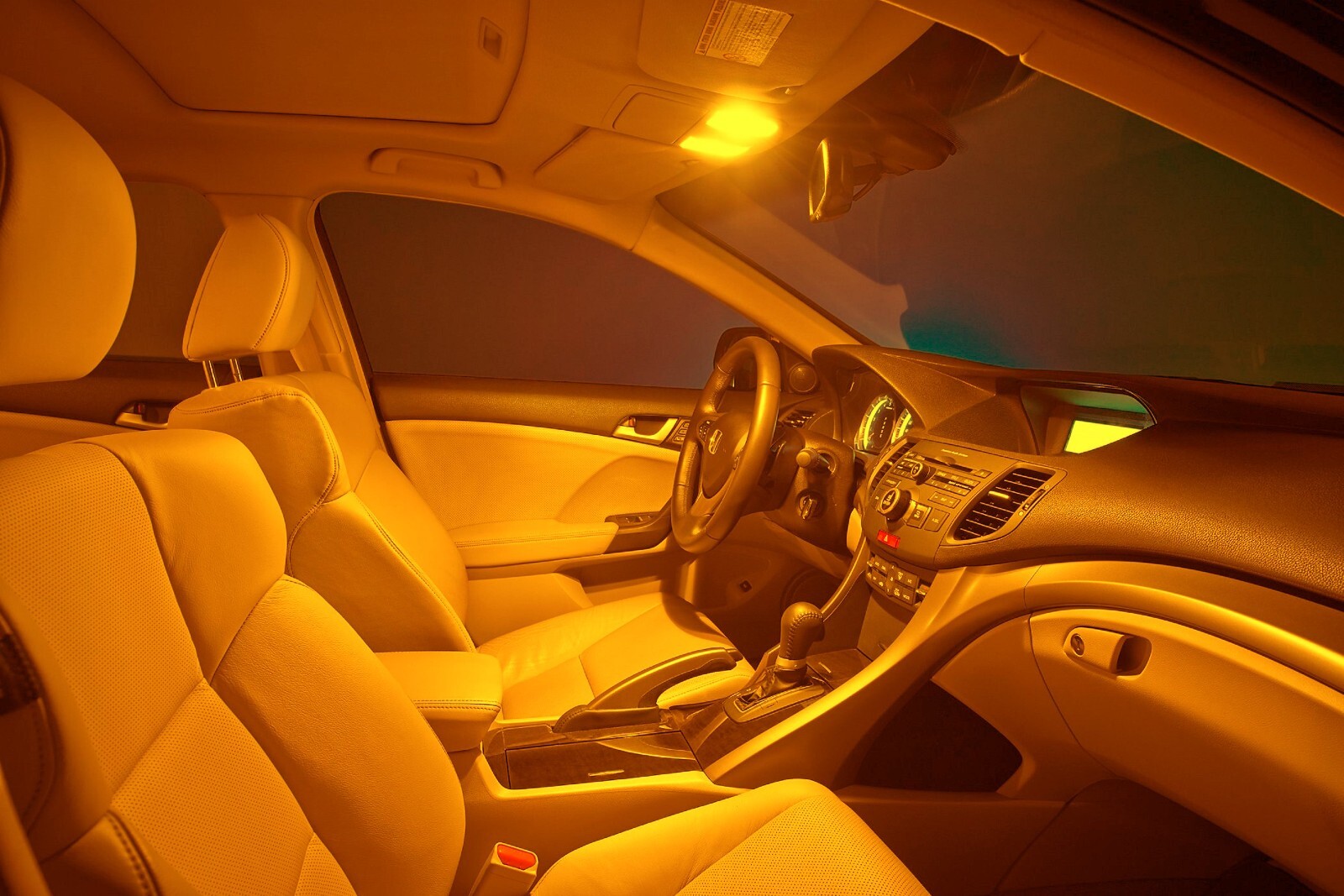 LED Light Canbus Error Free 6411 5W Orange Two Bulb Interior Dome Stock Lamp