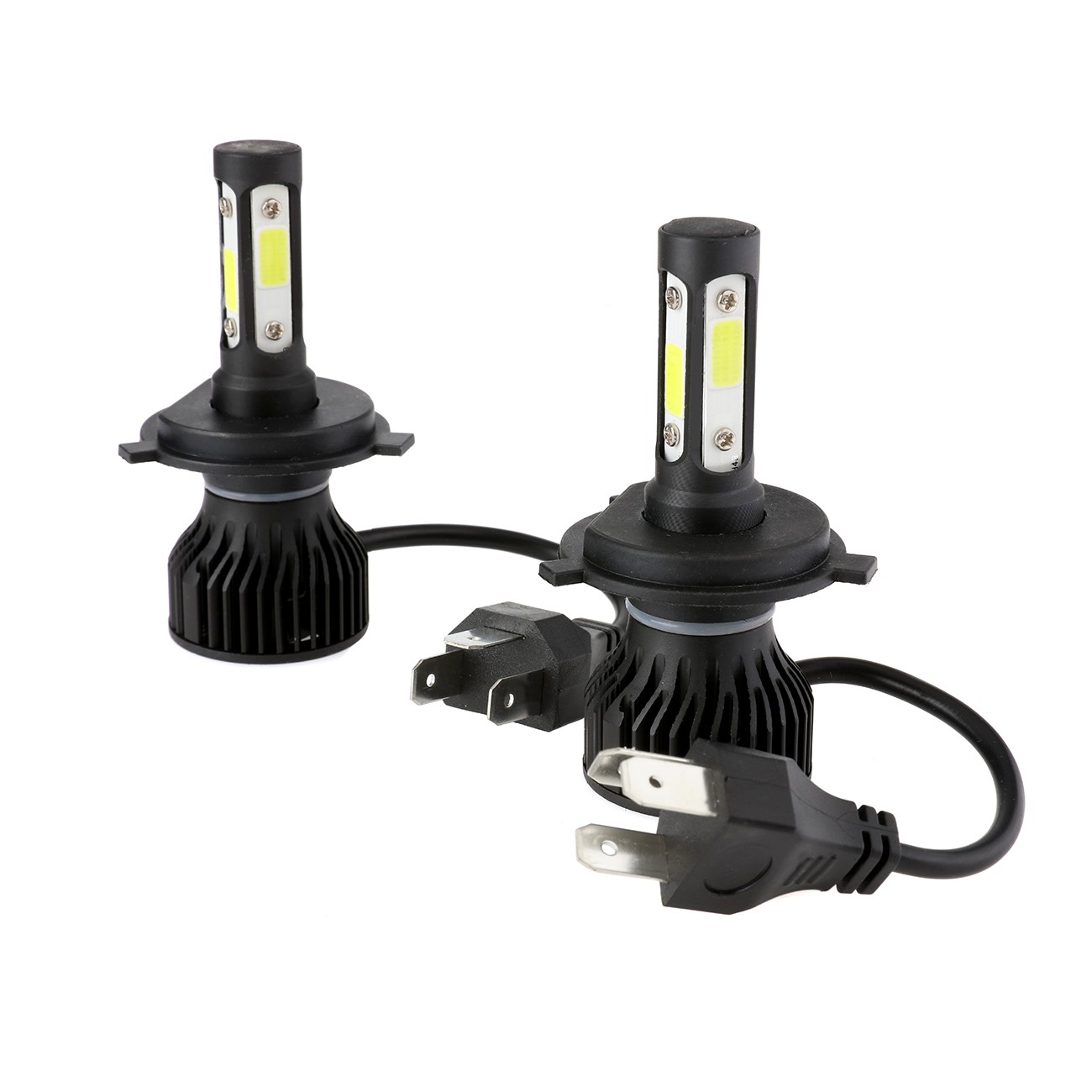 4-sides LED Headlight Fog Light H4 9005 9006 H11 H13 9004 9007 H7 5202 9012 9145