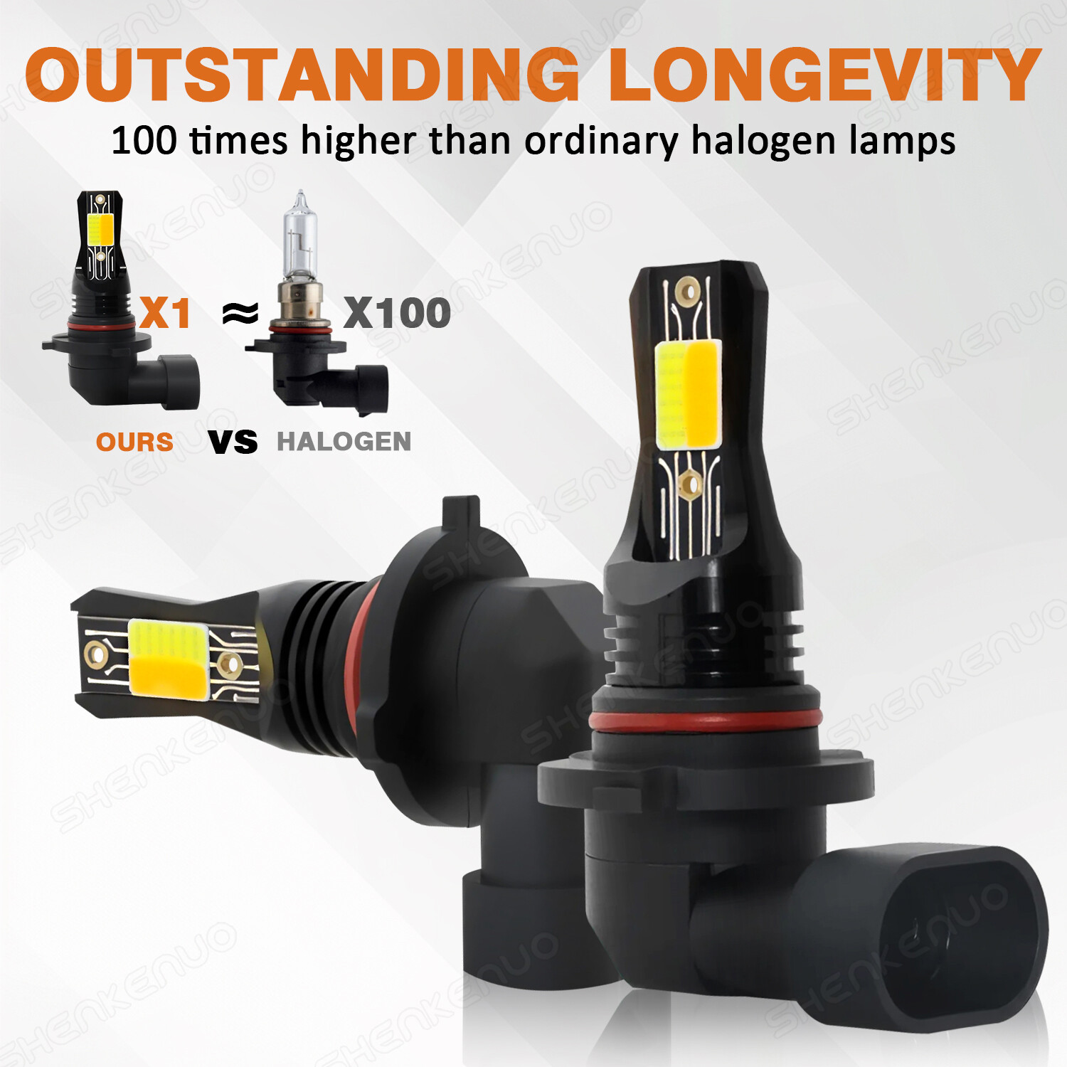 For Chevy Silverado 1500 2500 HD 2003-2005 2006 6000K& 3000K LED Fog Light Bulbs