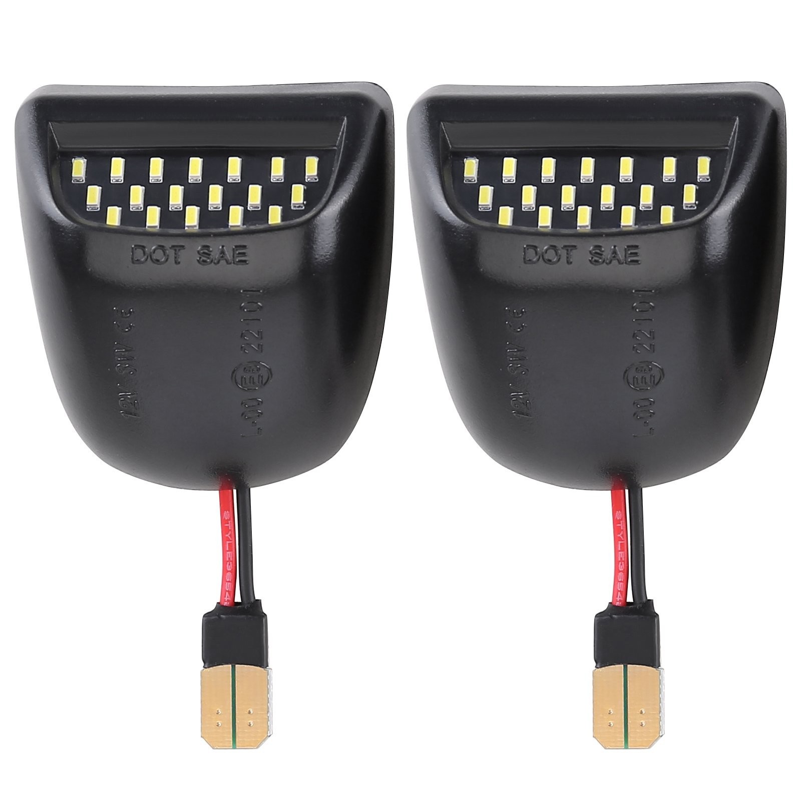 2x Bright White LED Tag License Plate Light Rear For Chevy Silverado 1500 99-13
