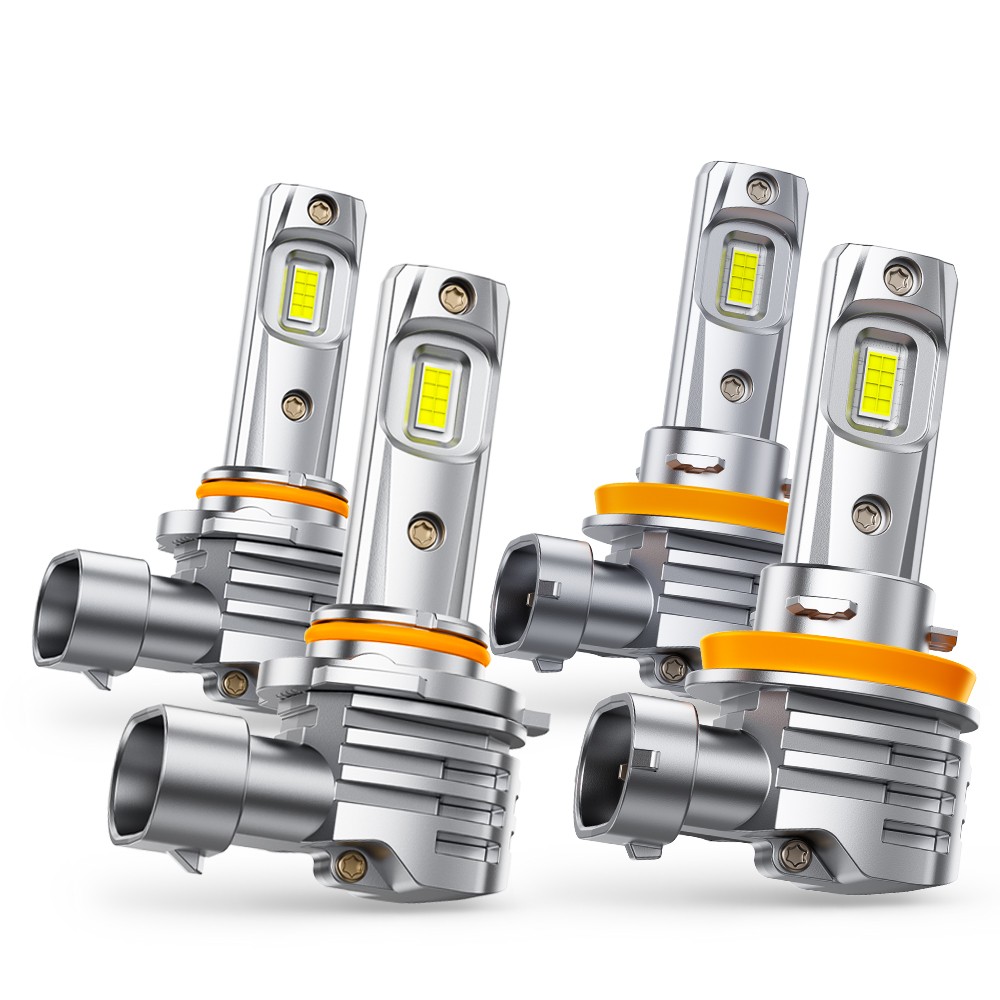4/8/12X 9005 H11 H8 LED Headlight Kit High Low Beam Bulb Super Bright 40000LM