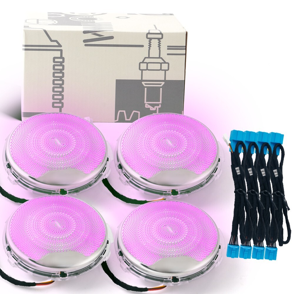 64 Color LED Speaker Cover Ambient Light For Mercedes Benz W205 w222 W464 W213