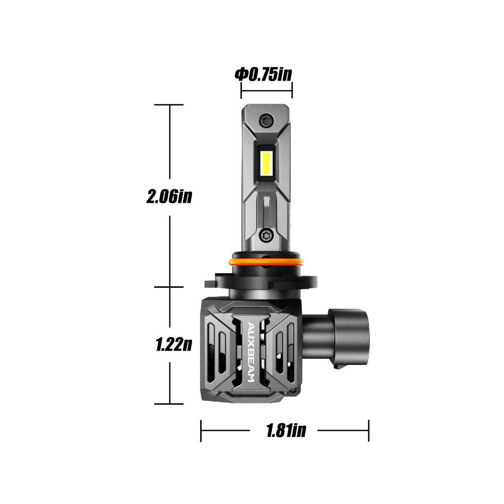 AUXBEAM 9005+H11+9145 Combo LED Headlight Fog Bulbs Canbus Wireless 6500K Bright