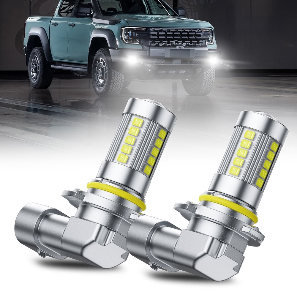 2Pcs 9006 HB4 LED Headlight Bulbs Kit Low Beam Fog Lights 1000LM 6500K White E1