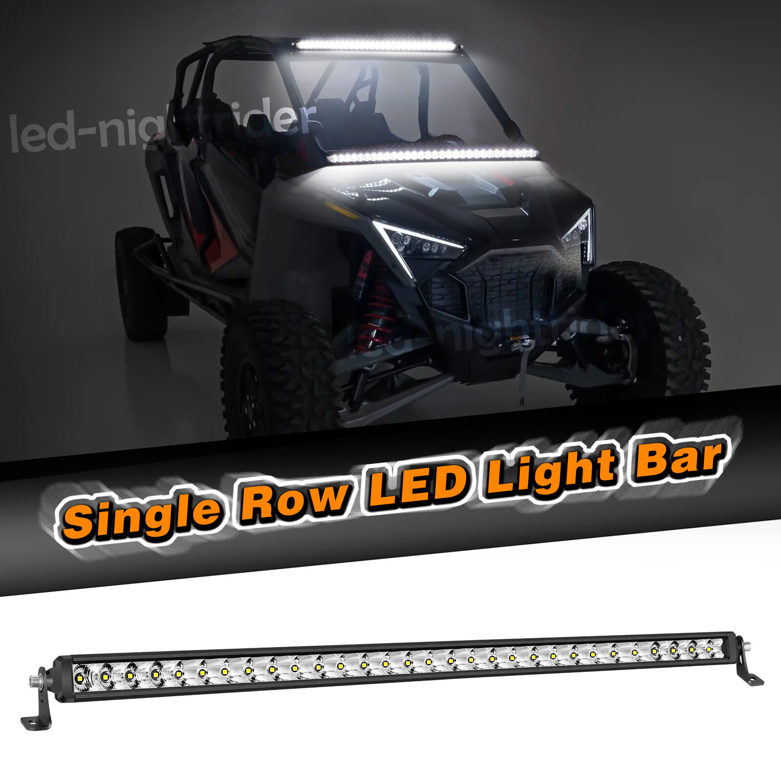 For Ford F250 F-350 Super Duty 30″ Single Row LED Light Bar Slim Combo Offroad