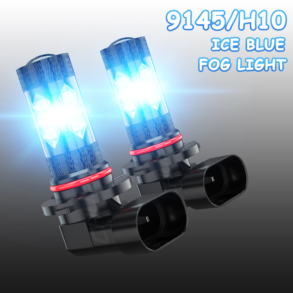 Fit For Chevrolet Silverado 1500 2003-2006 Ice Blue LED Fog Lights Kit Bulbs
