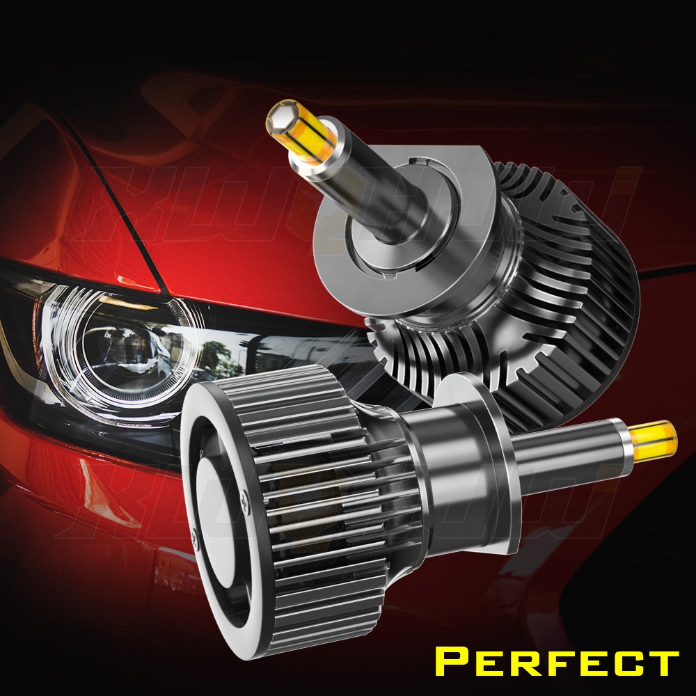 H1 LED Headlight Bulbs Lamp 6000K White 120W 22000LM High Low Beam XWQHJW