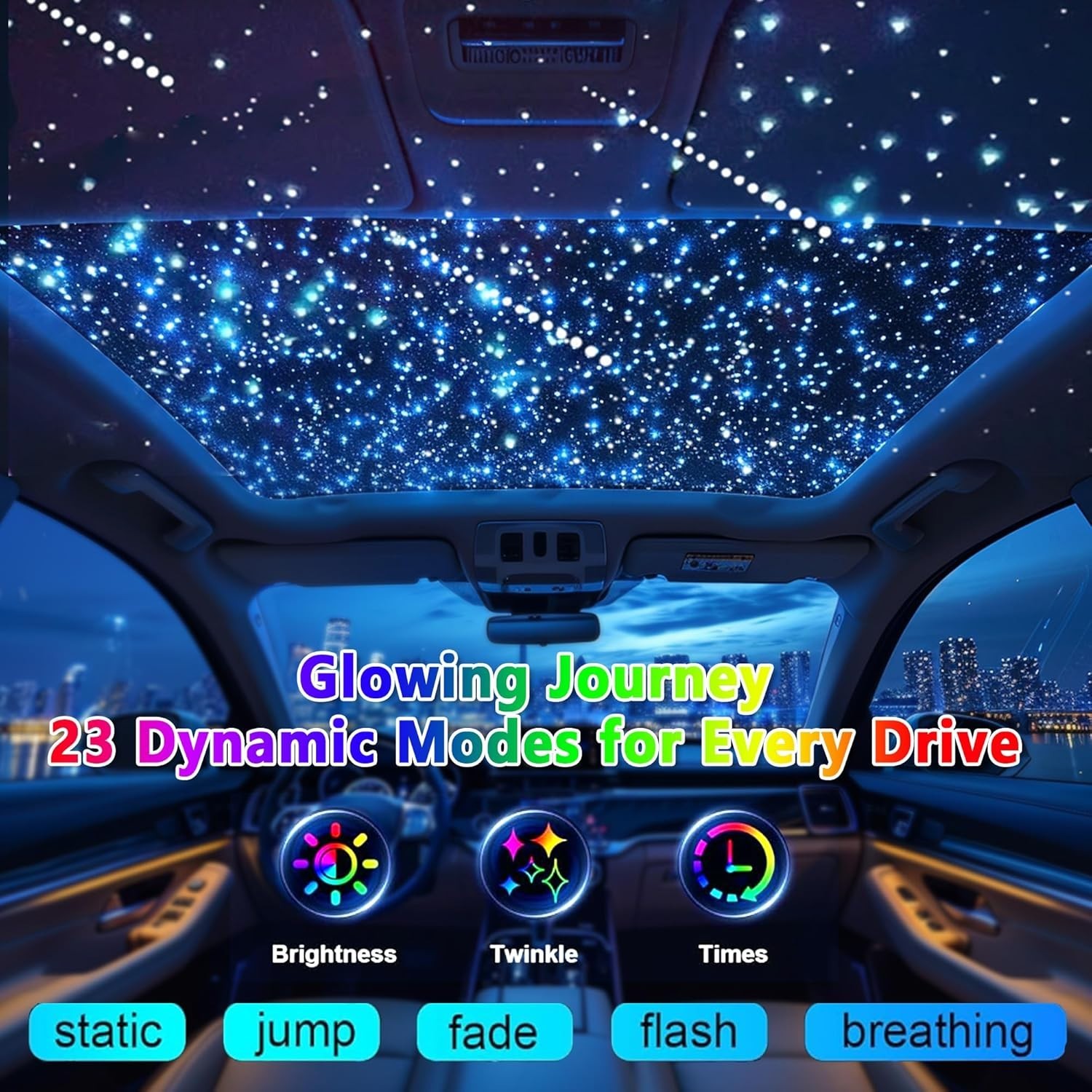 Luxury 1000 Piece 32W Twinkle & Meteor Dual-Engine 200 Shooting Stars RGBW Fi…
