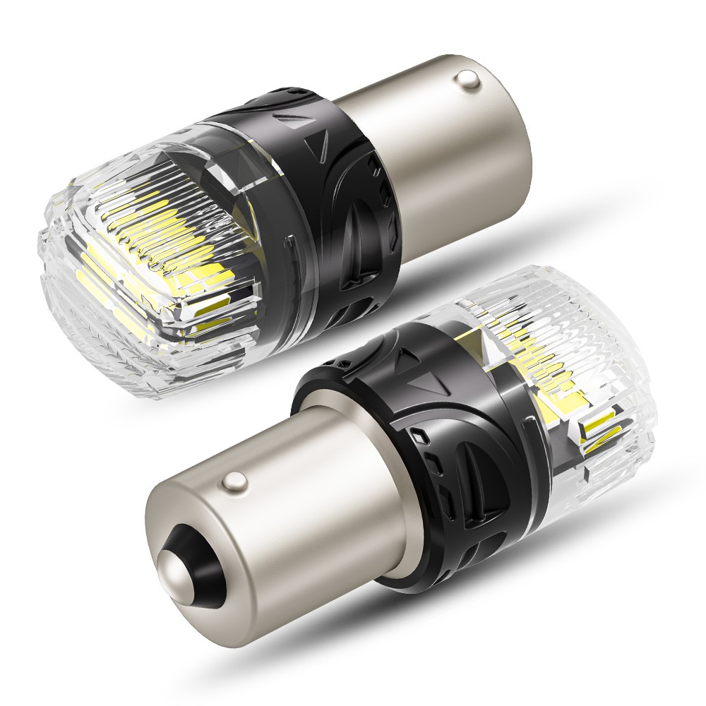 2-20 1156 LED Reverse Turn Signal DRL Bulbs 6500K White Super Bright Plug & Play