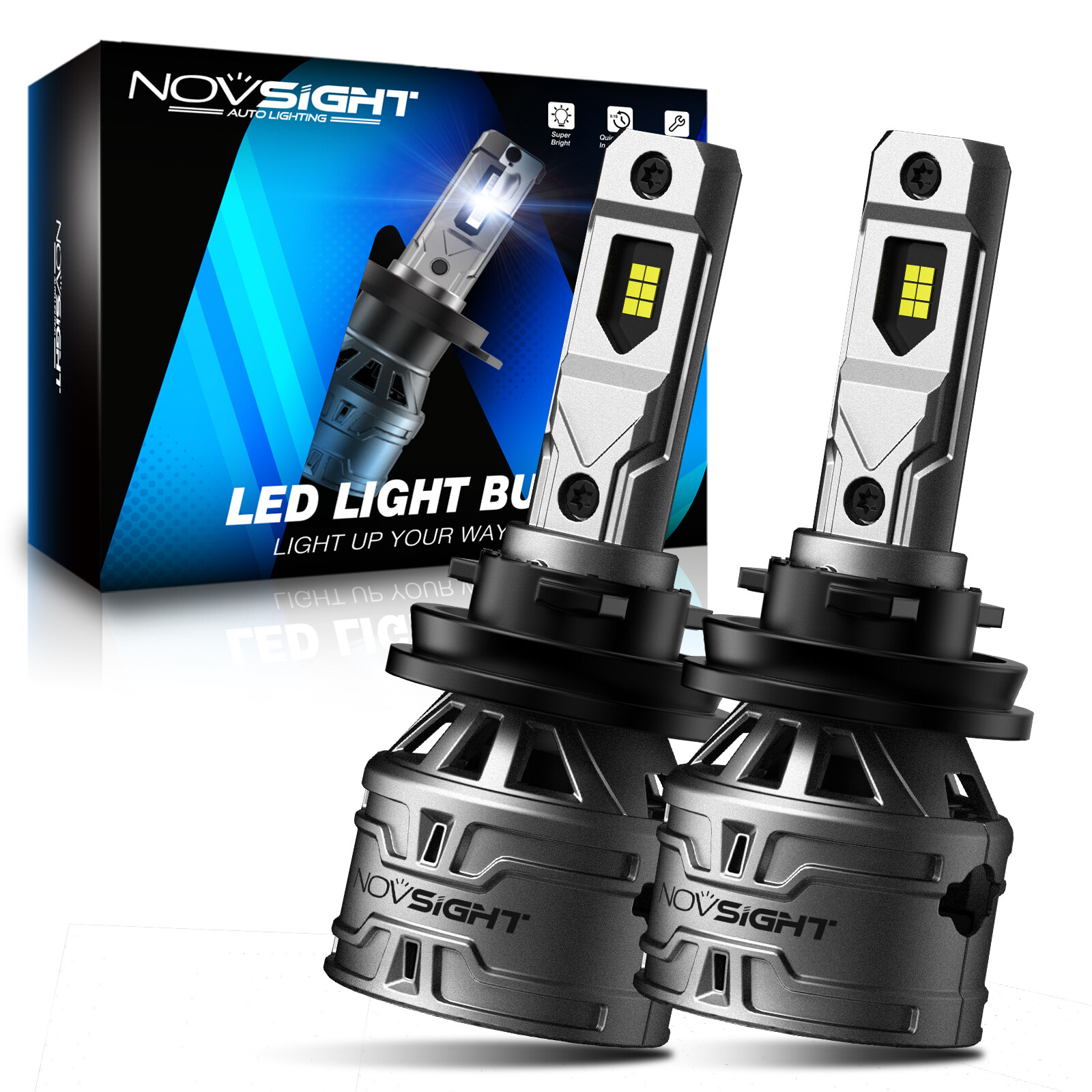 H11 H8 H9 LED Headlight Bulb Conversion Kit High Low Beam Lamp 6500K Super White