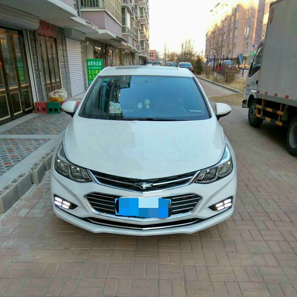 LED DRL Fog Lamp Daytime Running Light for Chevrolet Cruze 2016 2017 2018 W Turn
